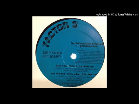 Robin S. - Back It Up (Factor 3 Vesion)