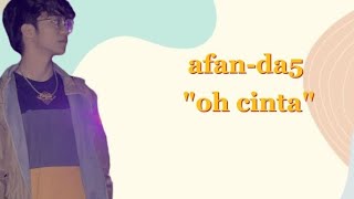 afanda5 -oh cinta,,lirik