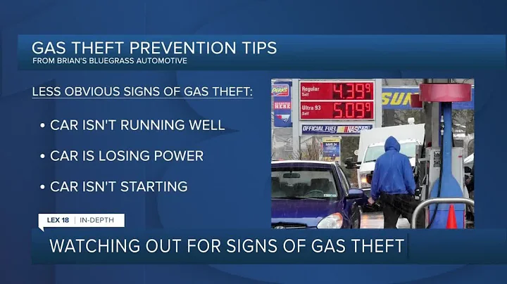 Watching out for signs of gas theft