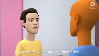Caillou and wndrew stuck in elevator