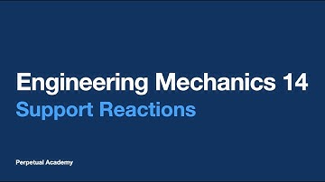 Engineering Mechanics 14 - Support Reactions