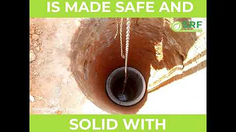 OUR WATER WELLS are made SAFE & SOLID with concrete rings!!