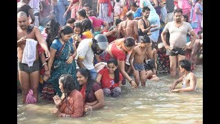Holy Bath Haridawar Women Open Holy Bath At Haridwar