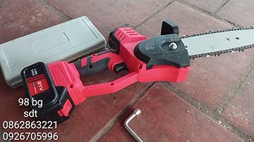 cách tăng xích cho cưa xích chạy bằng pin | 98 bg