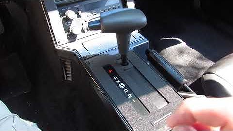 Why I use a firebird/Trans am shifter knob in my 85 Camaro with a 700R4