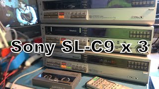Sony Betamax SLC9 video recorders.  Part 2.