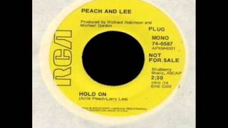 Peach & Lee: Hold On b/w It's Better (with Hilly Michaels) Resimi