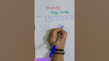 Reasoning Trick | Coding- Decoding #shorts #viral #youtubeshorts#viralshorts  #ssc #railway #upsc