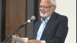 Former Director of Arts Council Karachi, Shamim Alam, speaks at Urdu Academy