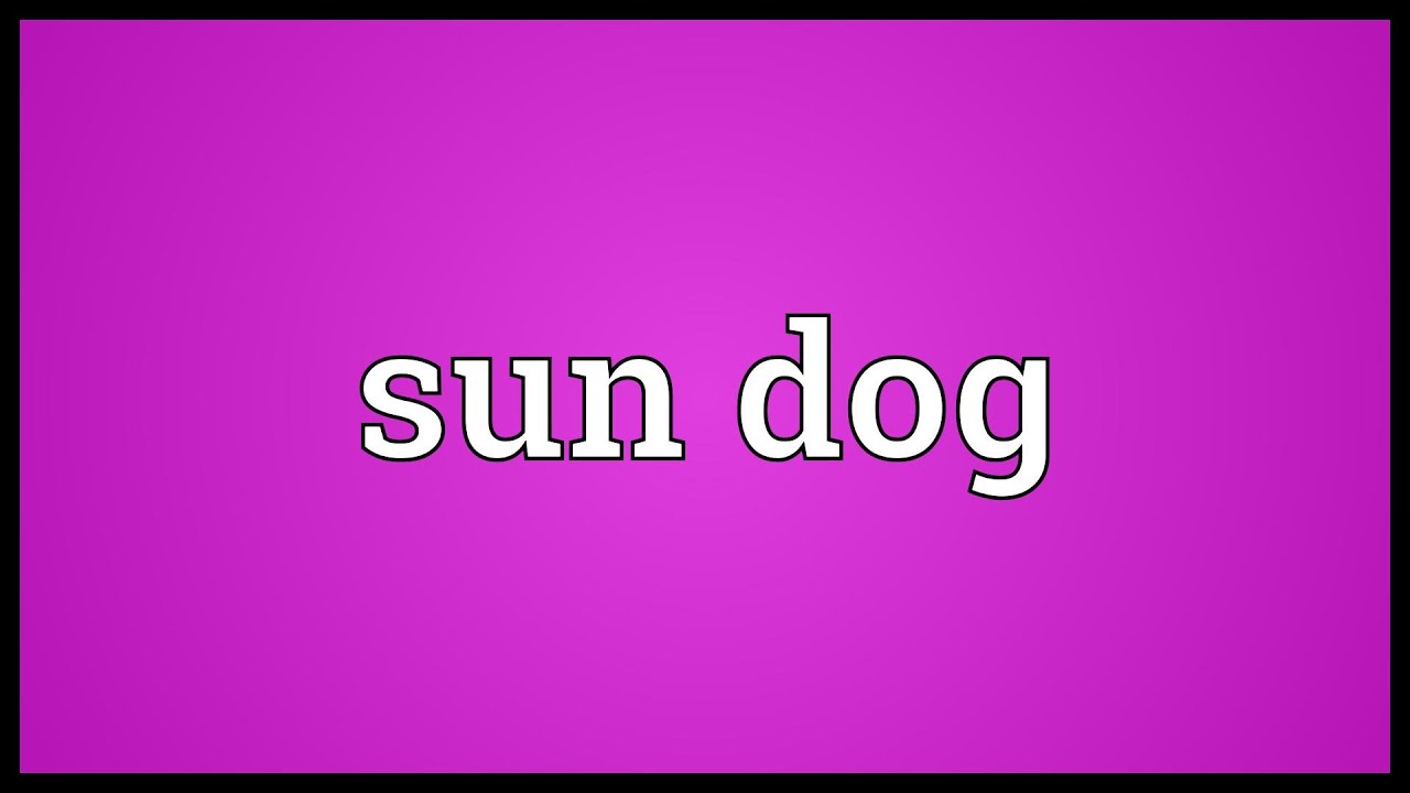 Sun dog Meaning