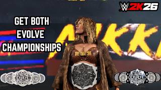 WWE 2K26 - How To Get The EVOLVE Championships
