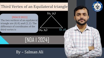 How to find the third vertex of an Equilateral Triangle formula for NDA Maths #nda12024 #ndamaths