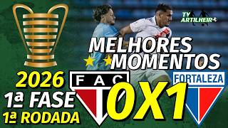 [Copa do NE '26] 1ª Rodada | Ferroviário 0 X 1 Fortaleza | Melhores Momentos | TV ARTILHEIRO