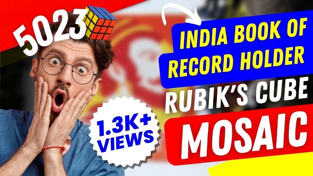 5023 Rubik's Cube Mosaic of Chattrapati Shivaji Maharaj India Book Of