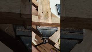 How to tighten a wood joint using a dowel? #Carpentry #woodworking