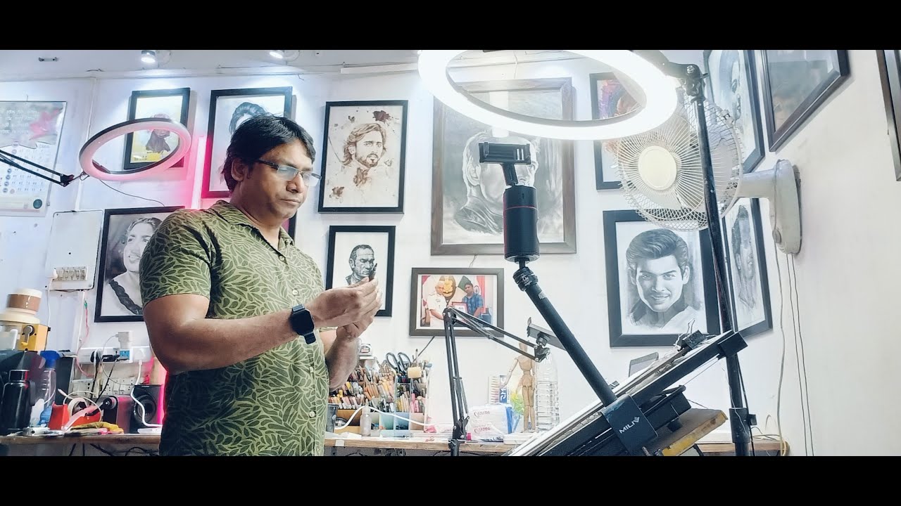 Live portrait maker | Art vlog | Studio Vlog | Sketch Artist | Sketching Portrait Maker 🖌️