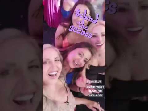 رقص جميلة و نانسي و ليال و ميشا و صابريا في كواليس الحلقة الاخيرة من نقشت