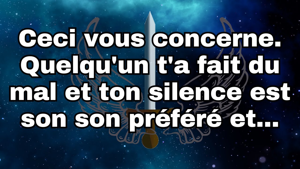 Message de Dieu Ceci vous concerne Quelqu'un t'a fait du mal et ton