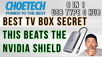 Beat The Nvidia Shield With The Choetech 9 in 1 Multiport Adapter Must See!!!