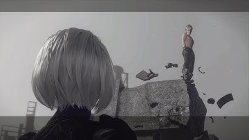 NieR:Automata - Eve Boss Fight & Ending A [JP - EN Sub]