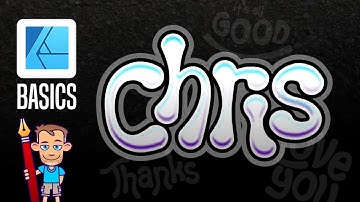 Affinity Designer Tutorial - Design Creative Lettering using Pressure Curves