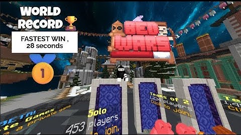 Minecraft cubecraft Bedwar world record, fastest win! 🏆🔥#video  #viral  #minecraft #bedwars