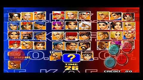 How to select omega rugal on kof 98