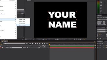 Simple Choker Effect in After Effects to reveal text Part 1 of 4