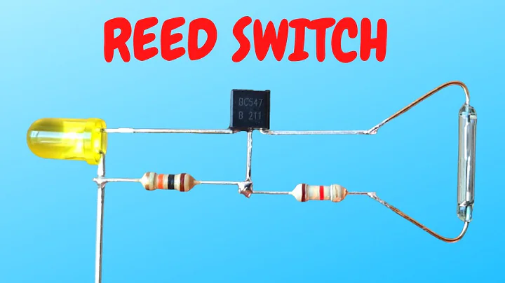 How To Make Reed Switch Easy - Magnetic on off Switch Make (Magnet Control Switch) Using BC547