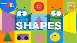 Learn Shapes!  Shapes Songs with the StoryBots | Netflix Jr