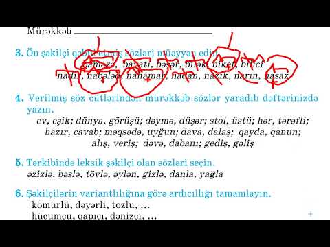 5-ci sinif Azərbaycan dili. Dil qaydaları üzrə təkrar. Səh: 108