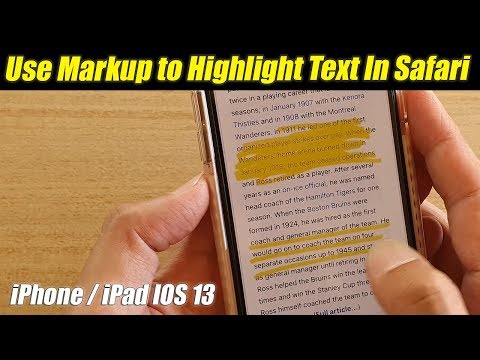 IOS 13: How to Use Markup to Highlight Text on a Webpage, Then Save or Print It | iPhone / iPad