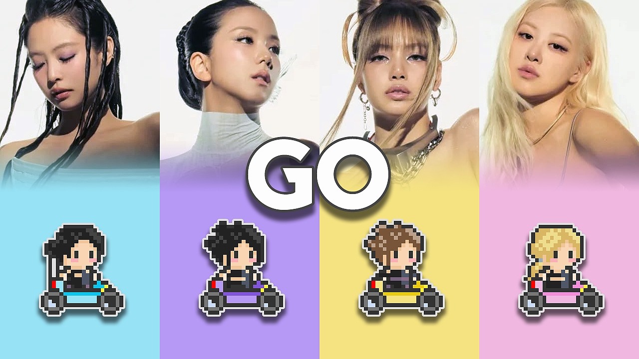 BLACKPINK 'GO' but it's a Kart Race! 🏎️💨