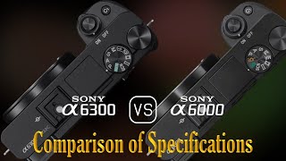 Sony A6300 vs. Sony A6000: A Comparison of Specifications