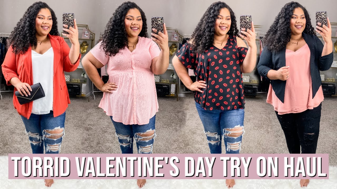 TORRID PLUS SIZE TRY ON HAUL 2020  PLUS SIZE VALENTINES DAY OUTFIT IDEAS 