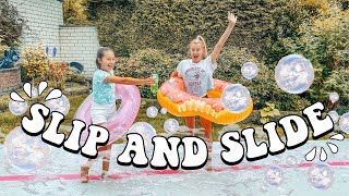 SLIP -N- SLIDE CHALLENGE AUF DER AIRTRACK *funny | MaVie Noelle Family