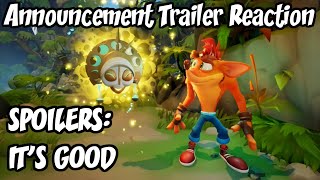 Crash Bandicoot 4: Its About Time - Announcement Trailer Reaction