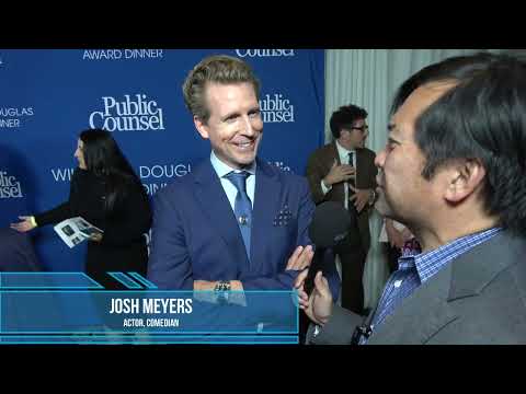 Josh Meyers Carpet Interview at Public Counsel's William O Douglas ...