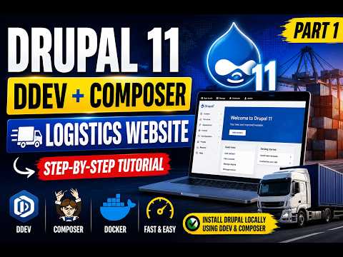 How to Install Drupal 11 Using DDEV & Composer | Logistics Website Series #1