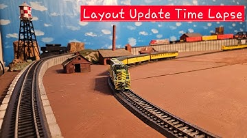 How To Build An HO Model Train Layout On 8x12 Table. Laying Track  Time Lapse