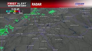 FIRST ALERT WEATHER DAY: Rain, isolated storms in north Georgia First Alert Weather Day Spotty Storms Bring Heavy Rain To North Georgia This Weekend