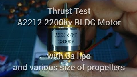 Thrust Test Cheap Brushless Motor A2212 2200kv 3s Lipo 4 5 6 7 8 9 10 inches Propellers