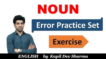 Noun Error Practice Set 80 Questions English by Kapil Dev Sharma