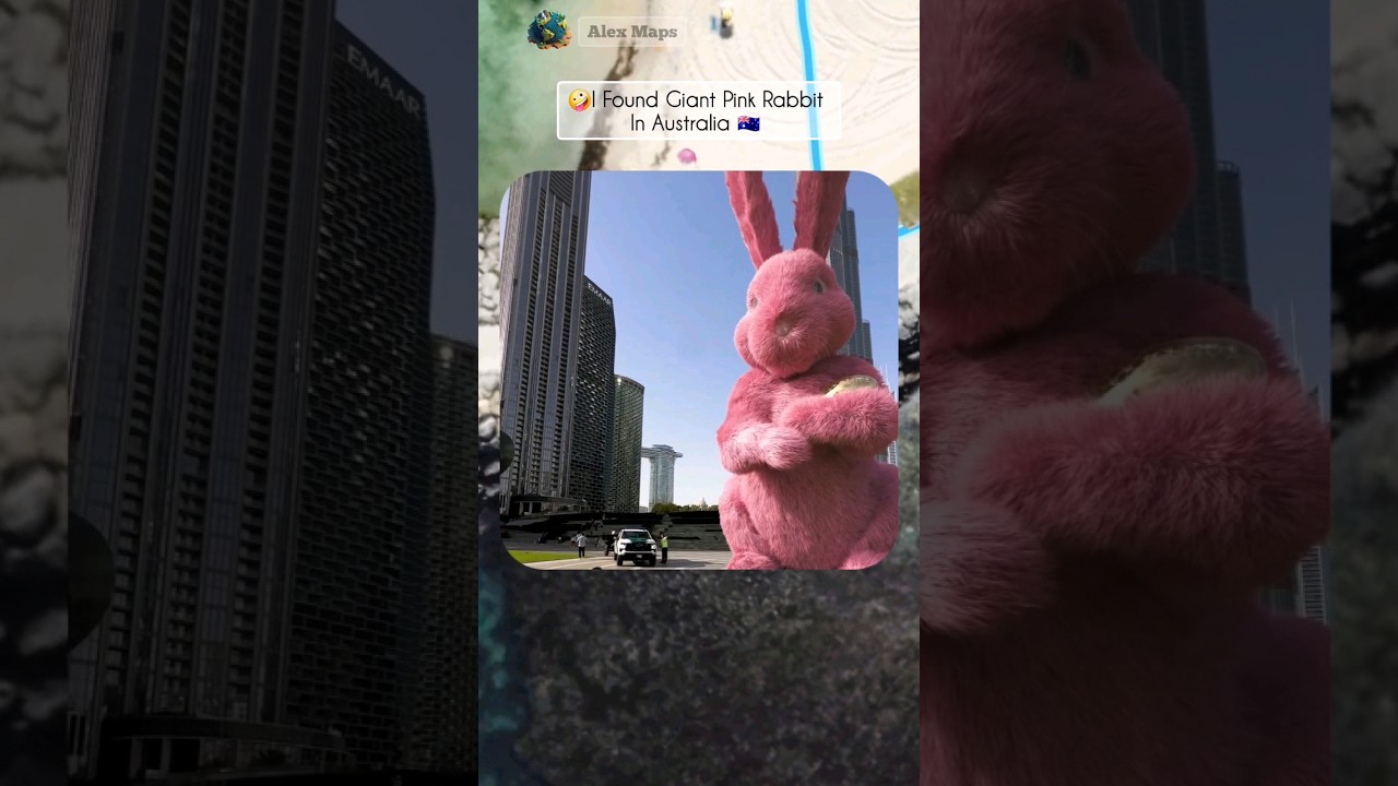 🤪 I Found Giant Pink Rabbit In Australia On Google Maps 🌎 