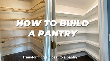 DIY Pantry Build | How to Build Floating Shelves for Pantry
