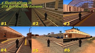 Keliling 6 Stasiun Kereta Api Seluruh Kota Di GTA San Andreas Menggunakan Kereta Api Indonesia