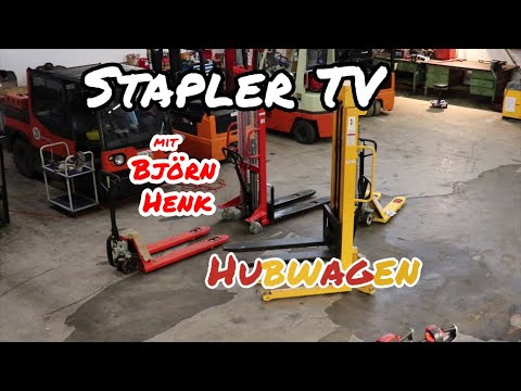 Update New Stapler TV - Hubwagen bedienen - manuelle Hochhubwagen, Scherenhubwagen - mit Björn Henk