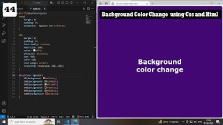 Background Color change useing CSS style || Html-Css tutorial for beginers || Change background.