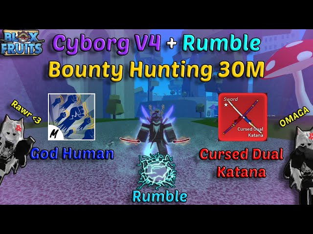 This Rumble Fruit COMBO Is INSANE  Bounty Hunting (Blox Fruits) 