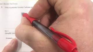 College Algebra Chapter 3 Test Review